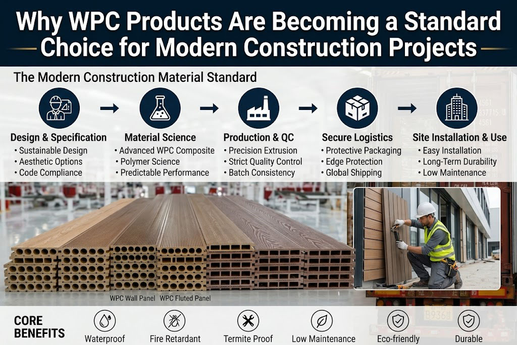 Vì sao các sản phẩm WPC đang trở thành lựa chọn tiêu chuẩn cho các dự án xây dựng hiện đại?