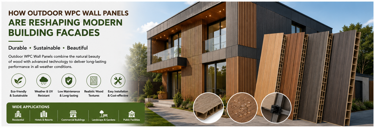 Comment les panneaux muraux extérieurs en composite bois-plastique (WPC) redessinent les façades des bâtiments modernes