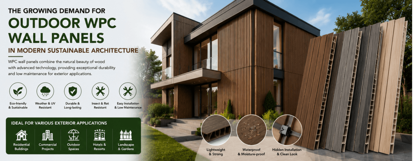 The Growing Demand for Outdoor WPC Wall Panels in Modern Sustainable Architecture