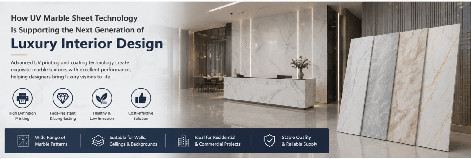 How UV Marble Sheet Technology Is Supporting the Next Generation of Luxury Interior Design