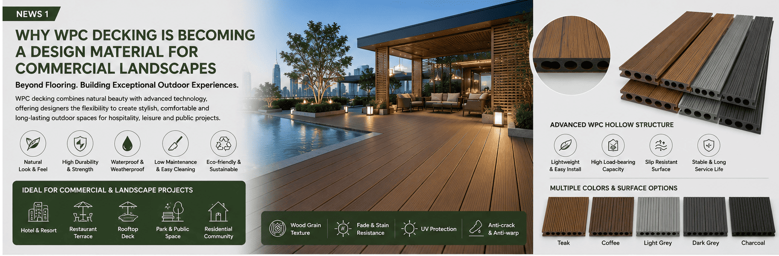 Why WPC Decking Is Becoming a Design Material for Commercial Landscape Projects