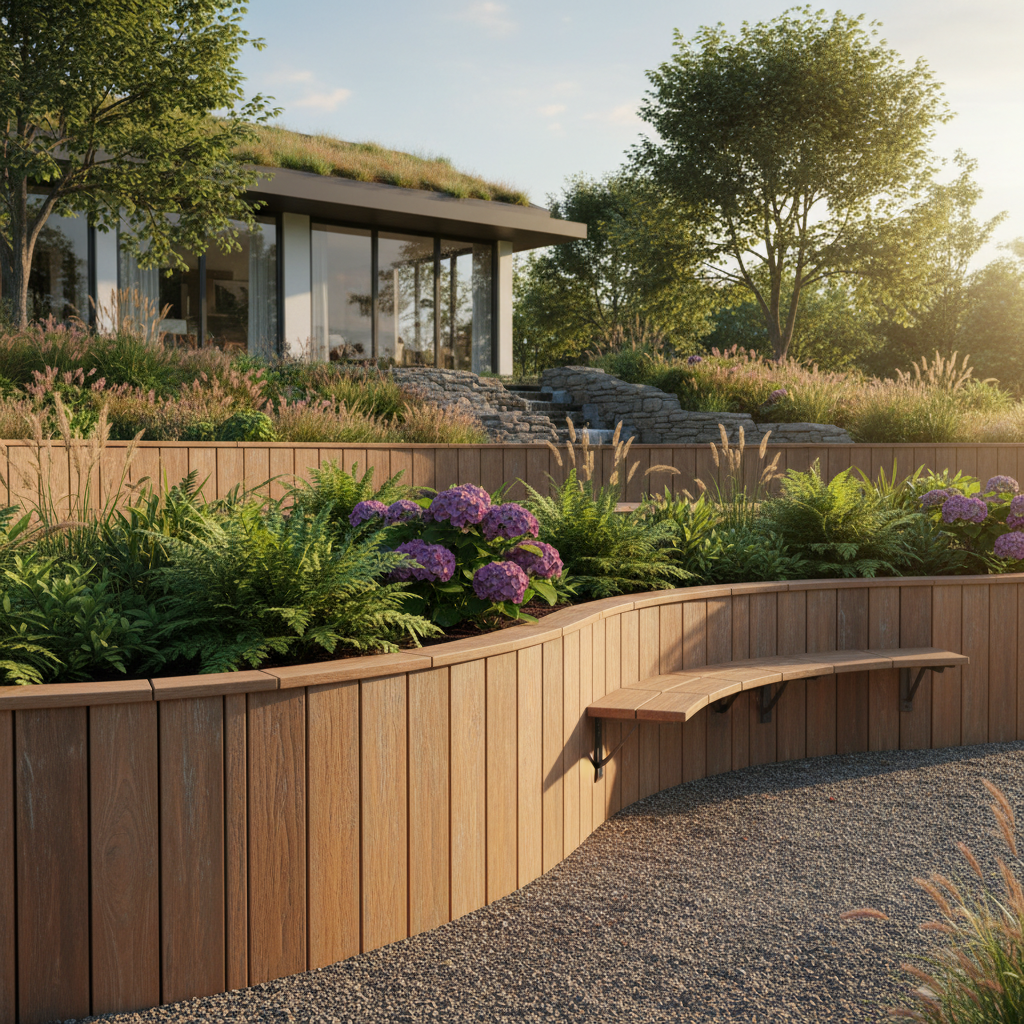 Wpc Exterior Panel For Landscape Architecture