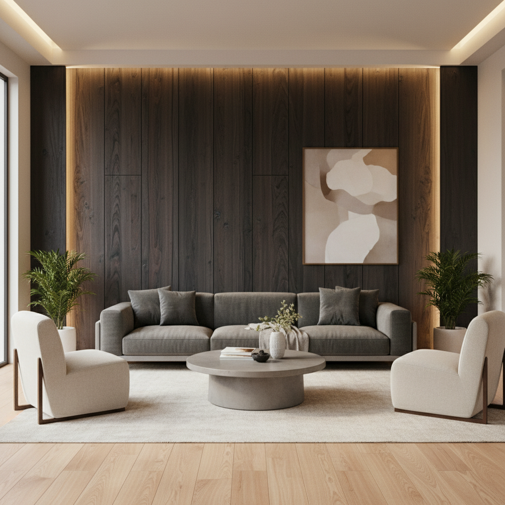 Wood Panel Wpc For Residential Interior Decoration