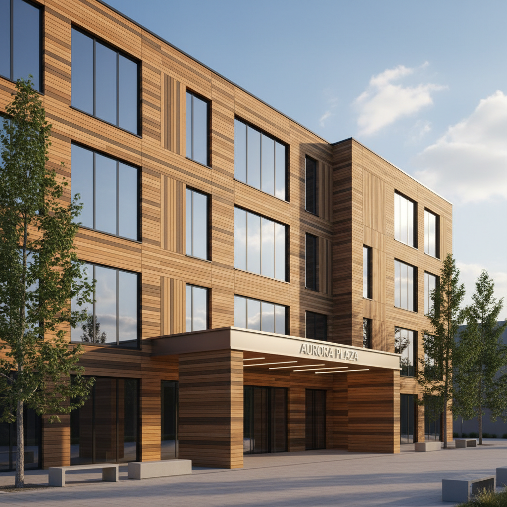 Wpc Panels For Commercial Facade Cladding
