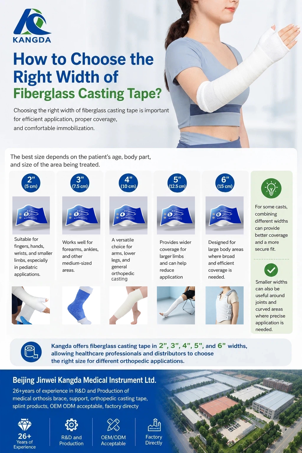 How to Choose the Right Width of Fiberglass Casting Tape?