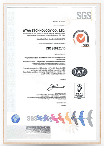 SGS-CERTIFICATE