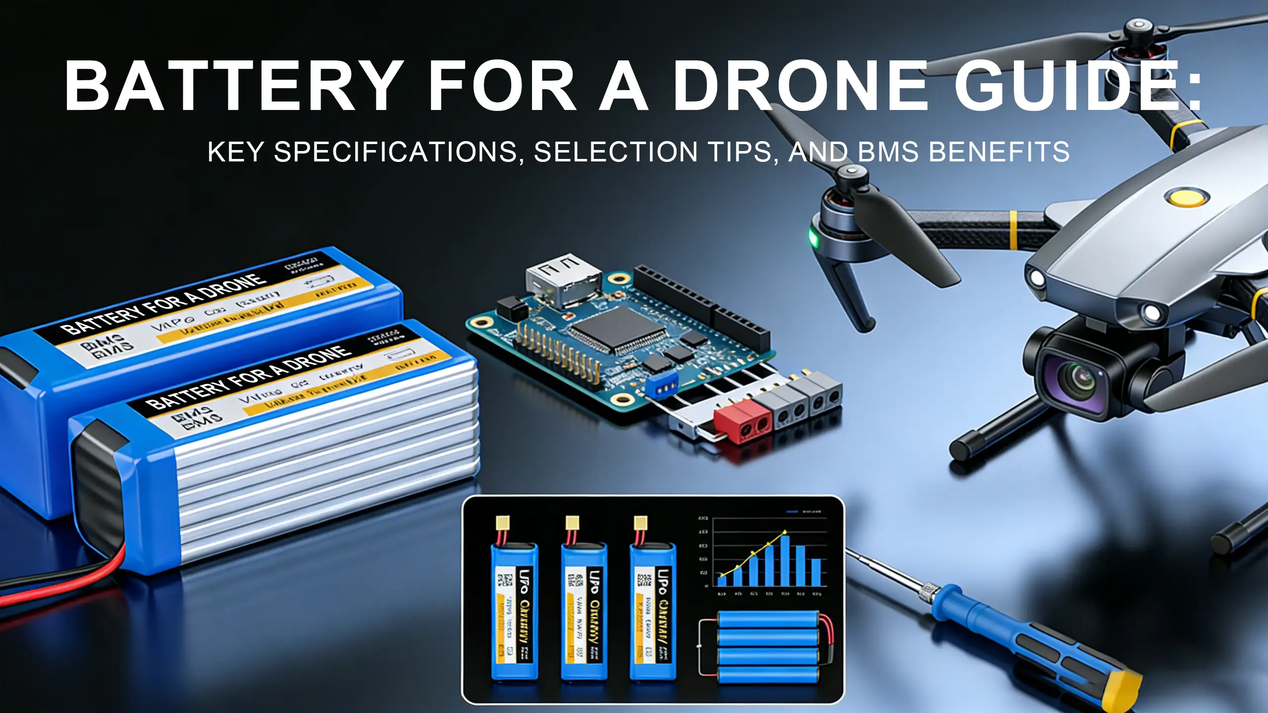 Guide till batteri för drönare: Viktiga specifikationer, valtips och fördelar med BMS