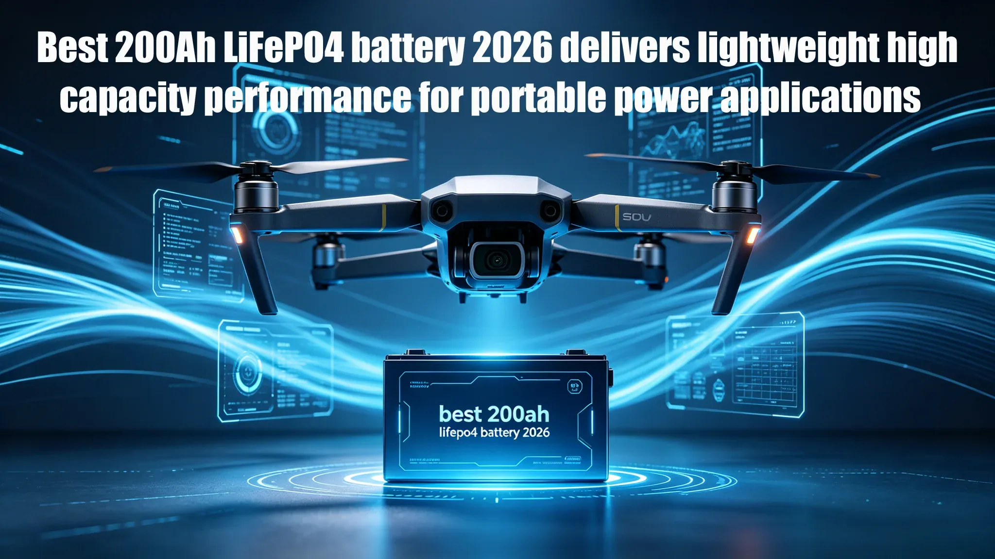 La migliore batteria LiFePO4 da 200 Ah del 2026 offre prestazioni elevate e leggerezza per applicazioni di alimentazione portatili.