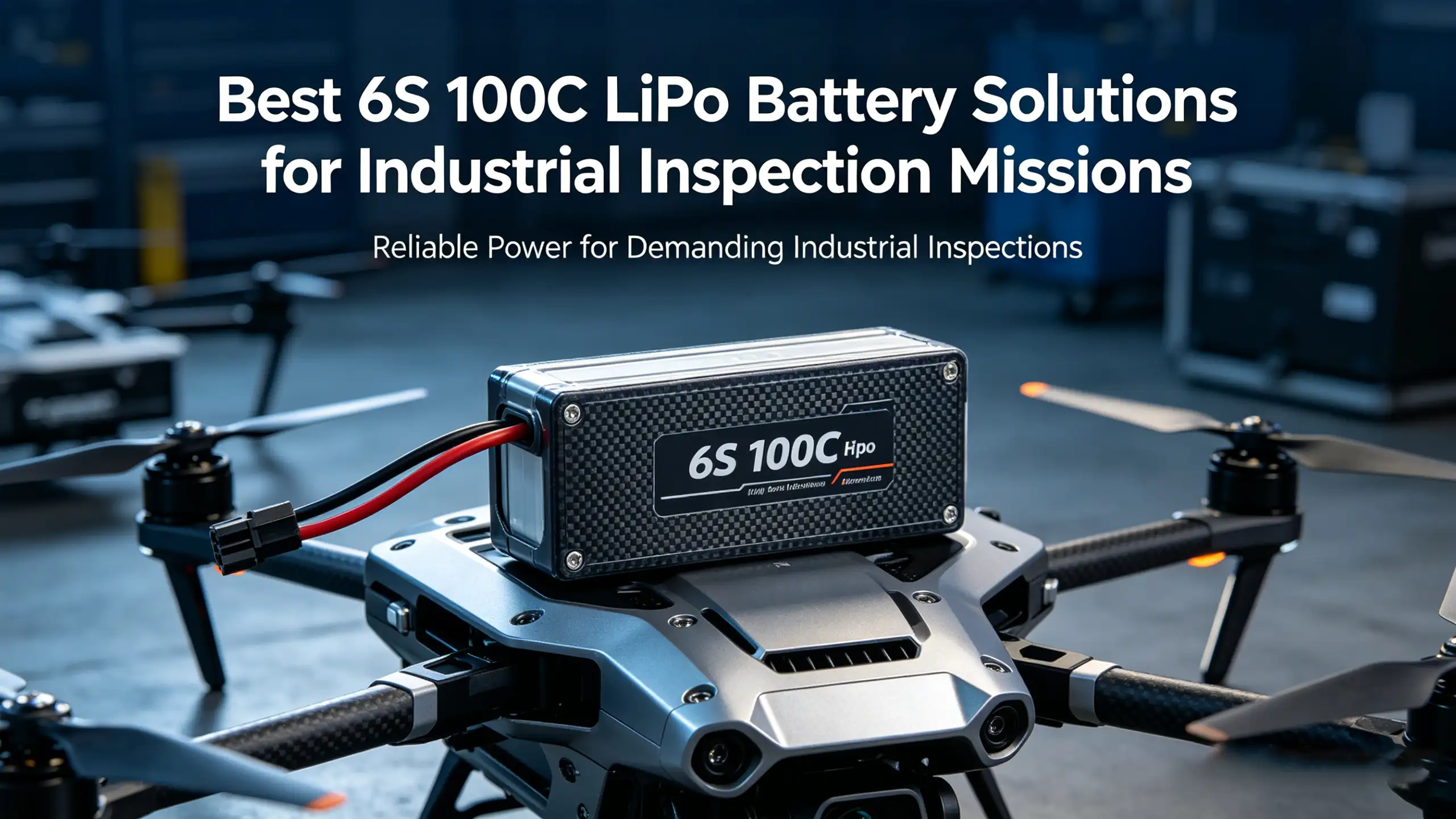 Bästa 6S 100C LiPo-batterilösningarna för industriella inspektionsuppdrag