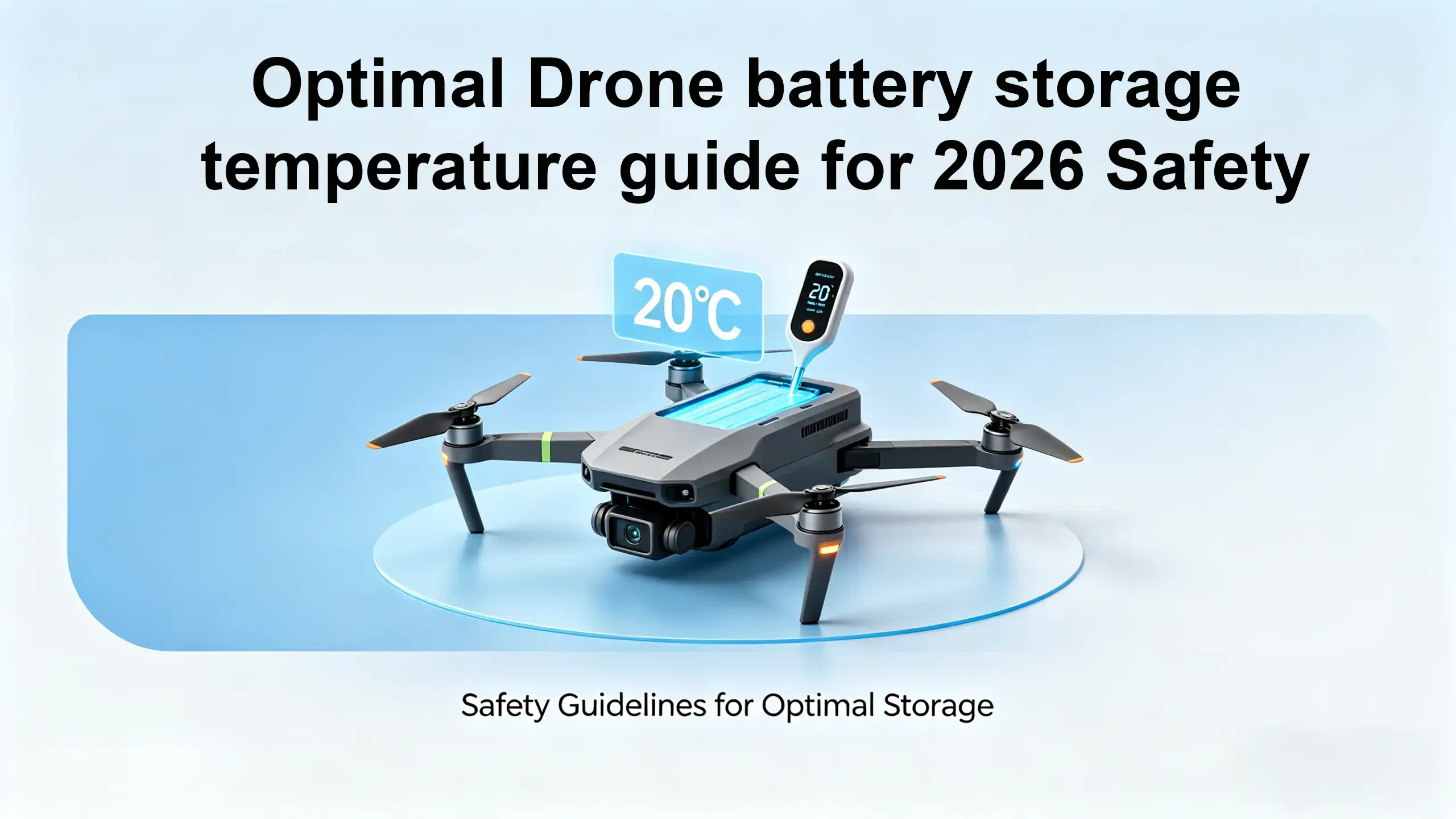 Panduan suhu penyimpanan baterai drone optimal untuk keselamatan tahun 2026.
