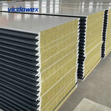 Polyurethane edge-sealed rock wool sandwich panel