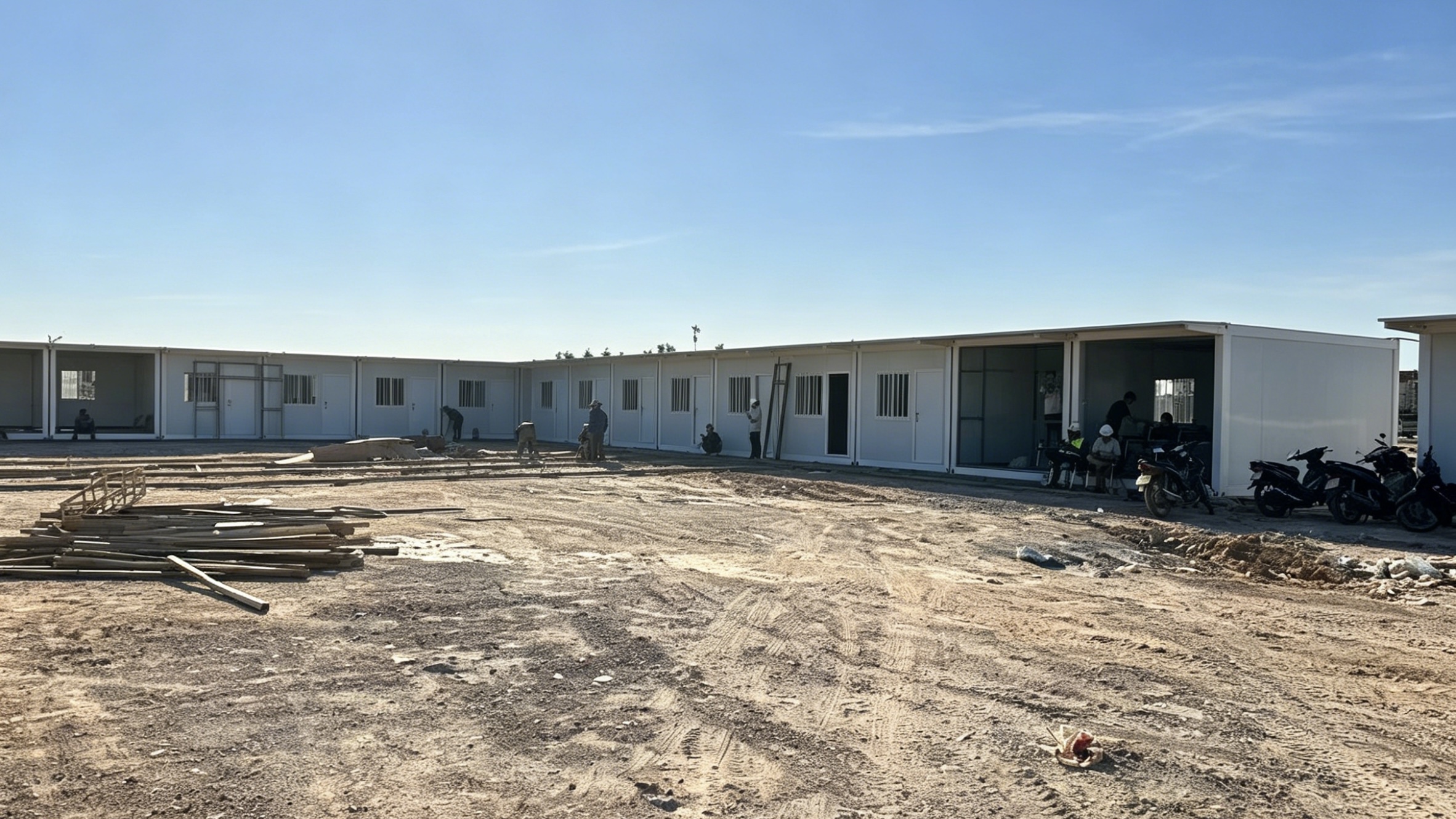 Vietnam Haiphong Modular Building Project Progress Update: Glass Curtain Wall Installation Begins