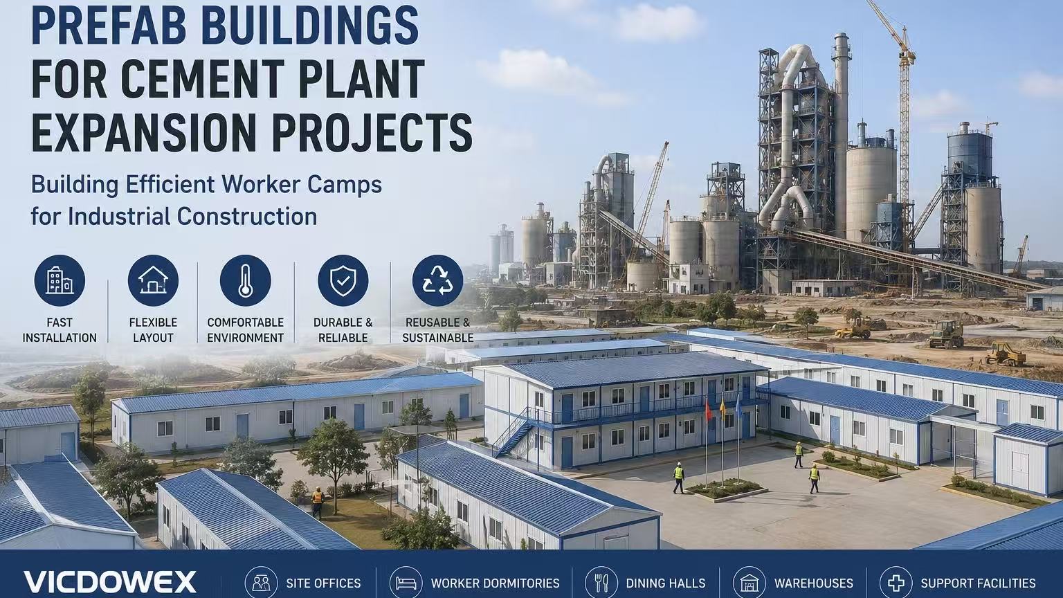 Prefab House for Cement Plant Expansion Projects: Building Efficient Worker Camps for Industrial Construction
