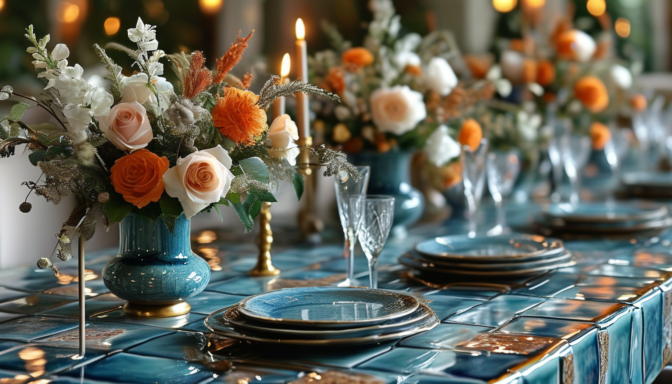 Artistic Glazed Tiles For Wedding Venues