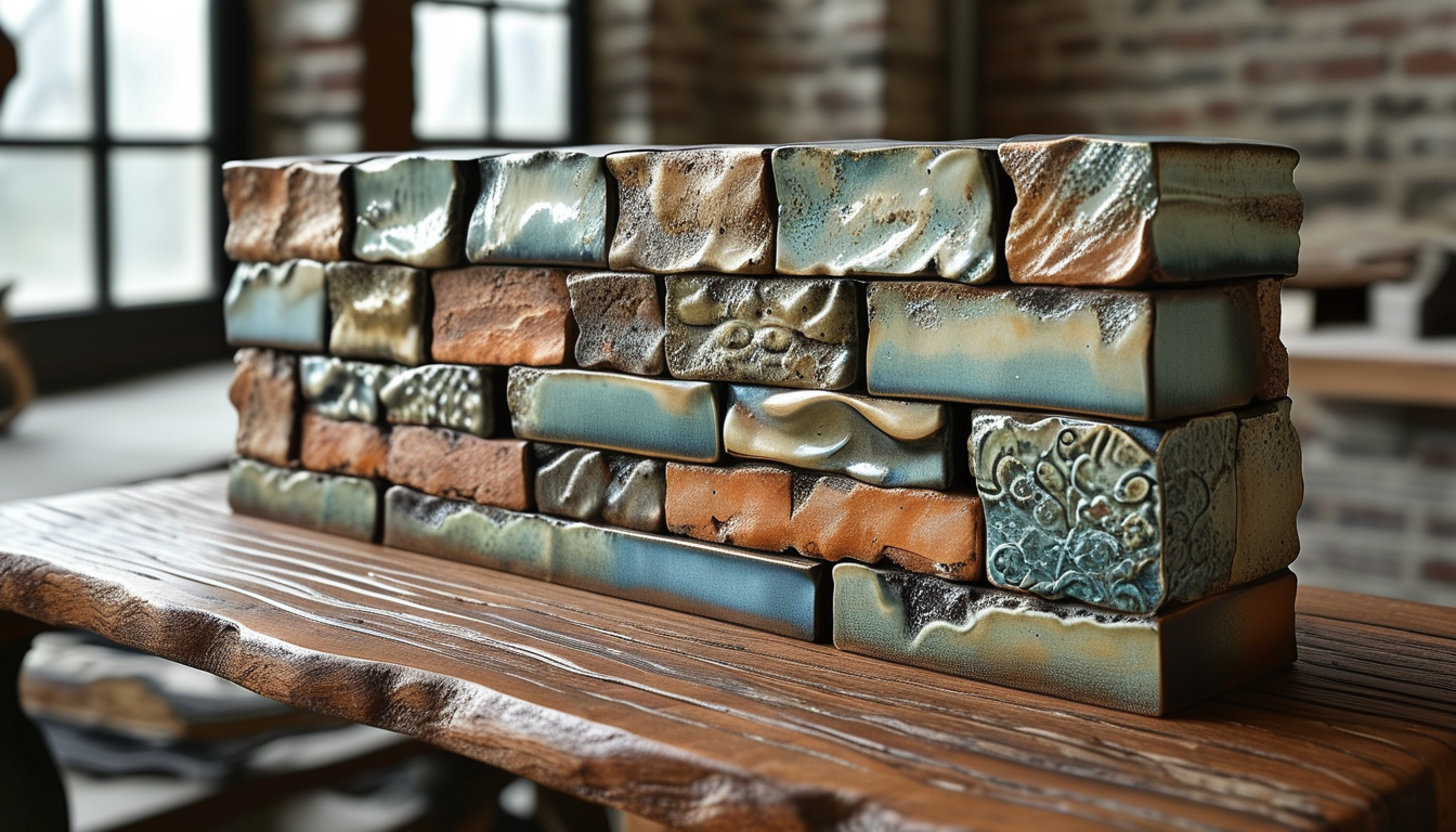Kiln-Fired Art Bricks For Wedding Venues