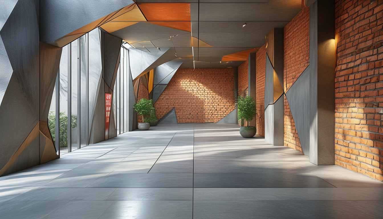 Geometric Art Bricks For Commercial Spaces
