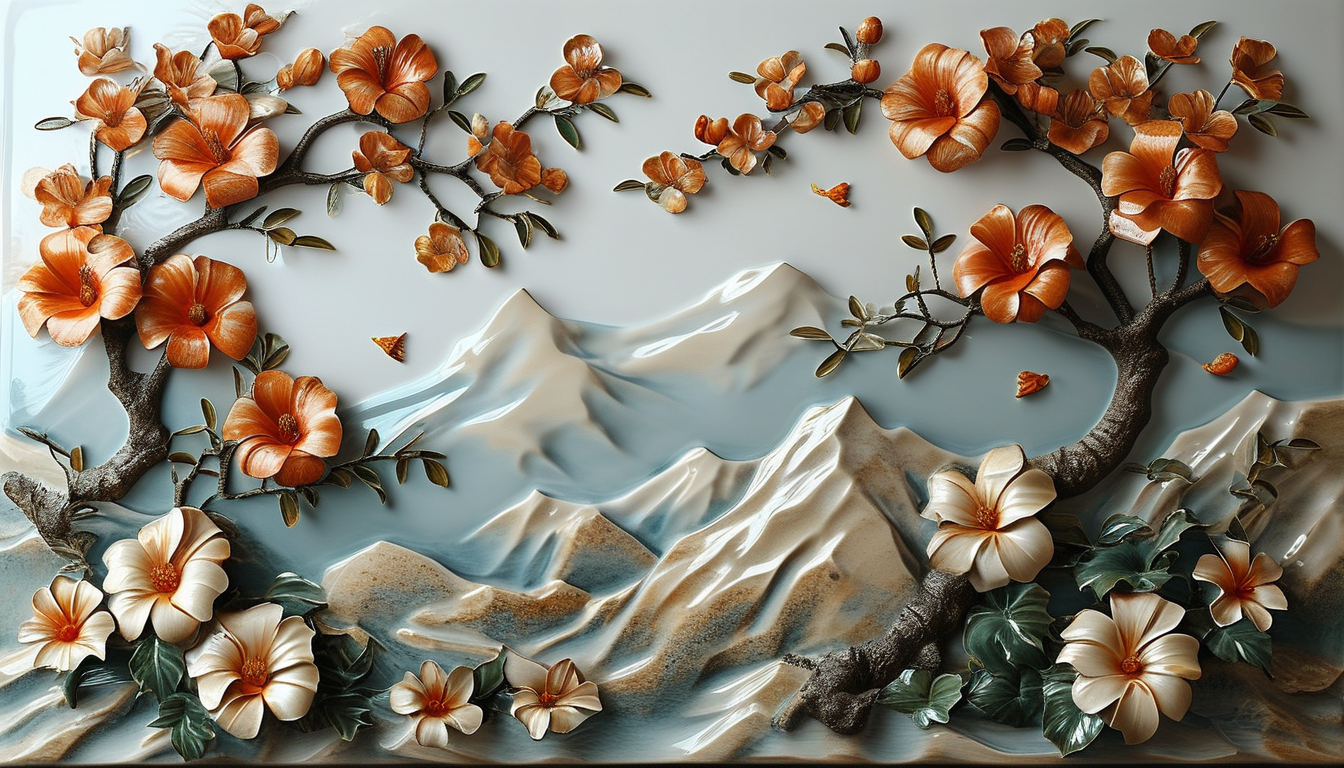 Embossed Art Tiles For Holiday Decorating