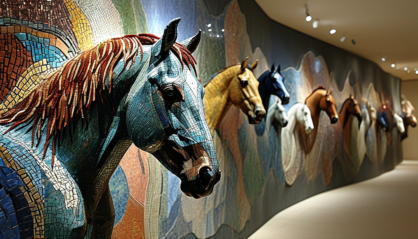 Artistic Mosaic For Art Exhibitions