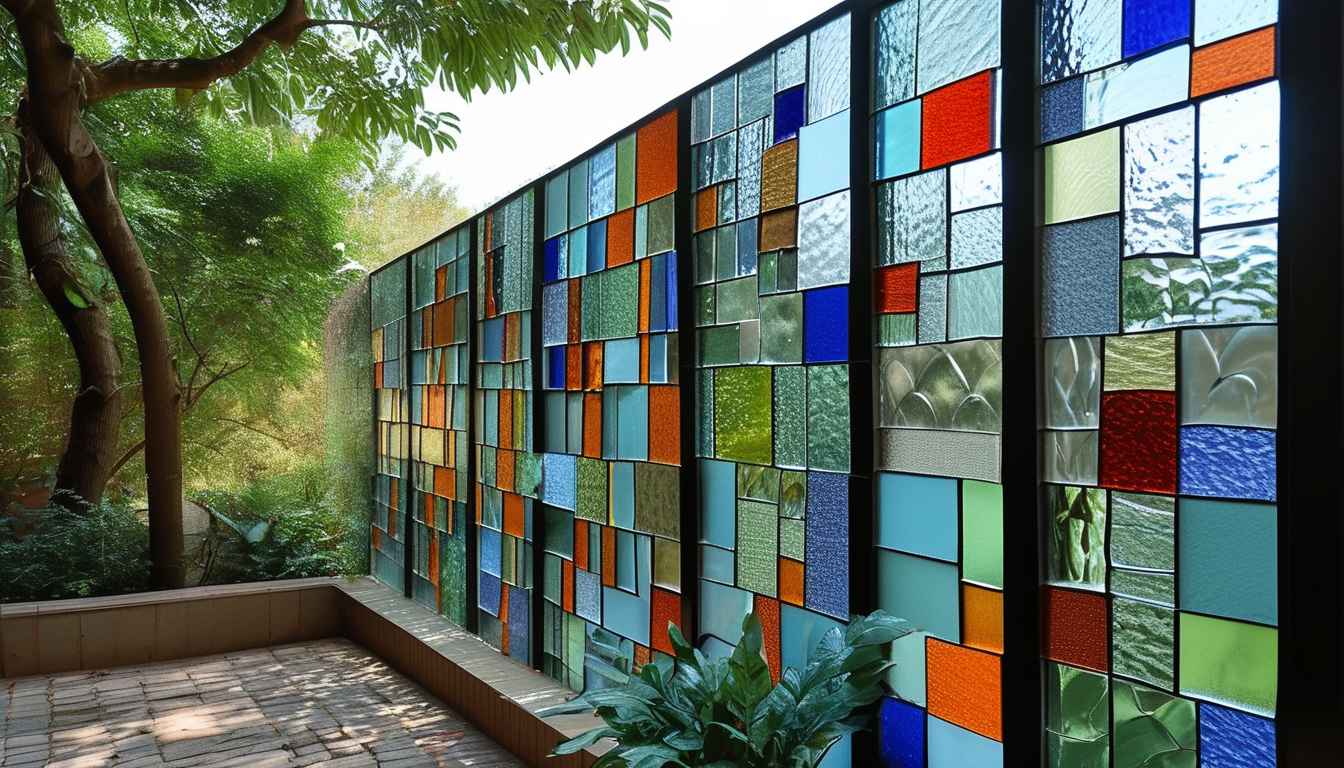 Mosaic Glass Wall Tiles For Outdoor Events
