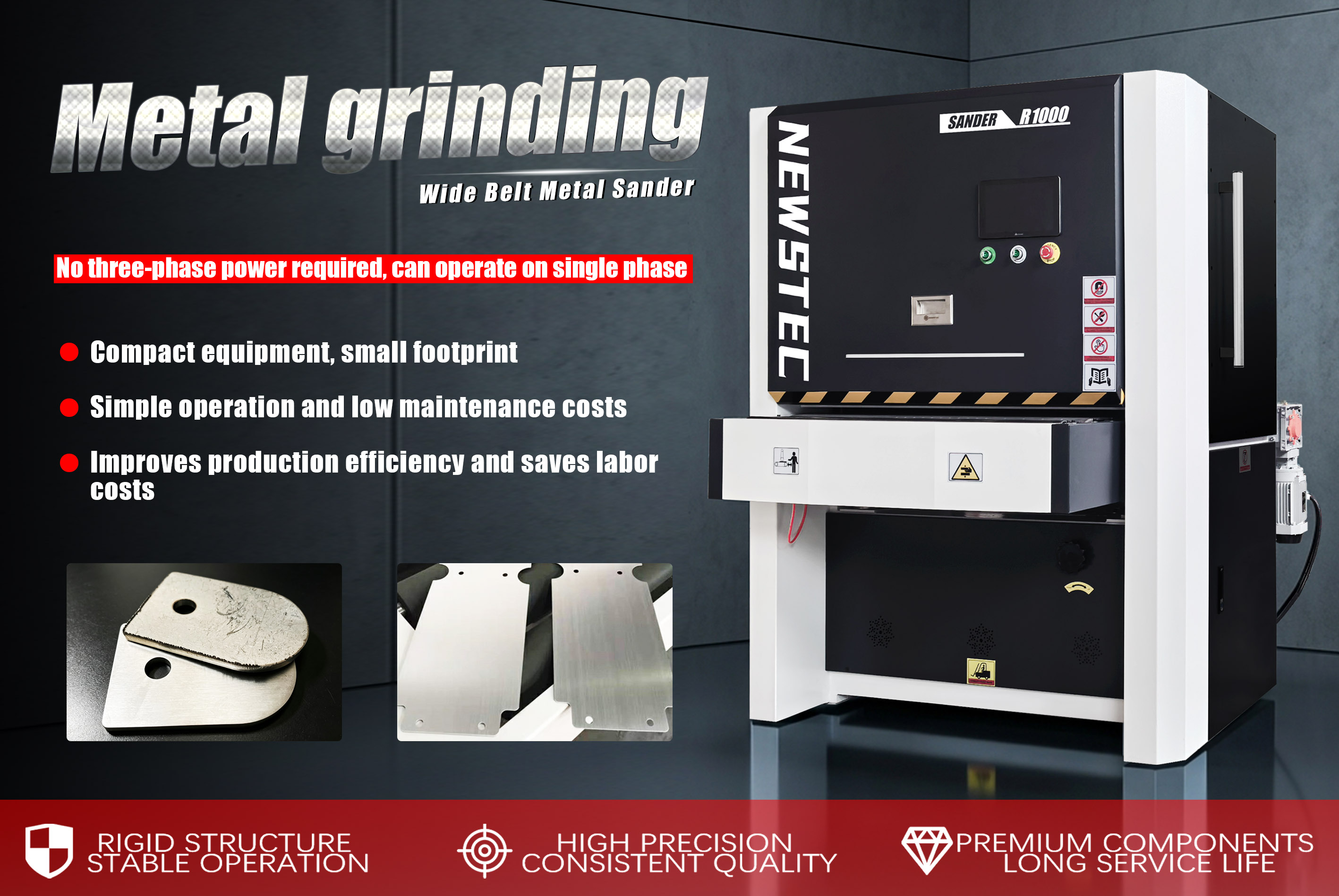 US Customer Story: From Hand Grinding to Automatic Sheet Metal Finisher | NEWSTEC Single Belt Finisher Review