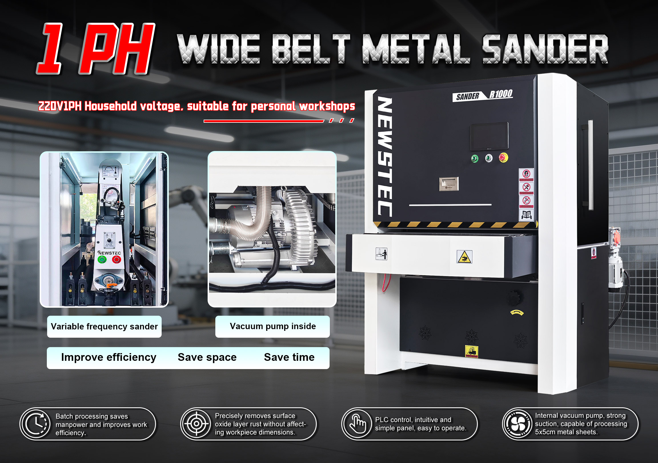 Great Feedback from US Customer: Single Belt Sander Works Well in Workshop