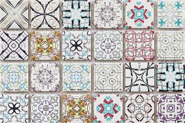Flat Tiles with Floral Motifs: Where Tradition Meets Modern Charm