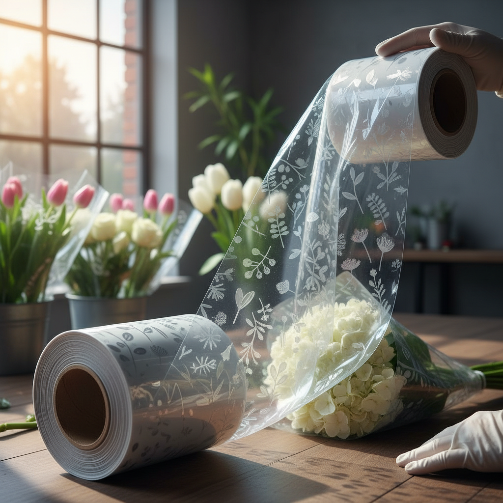 Labeling Film For Flower Packaging