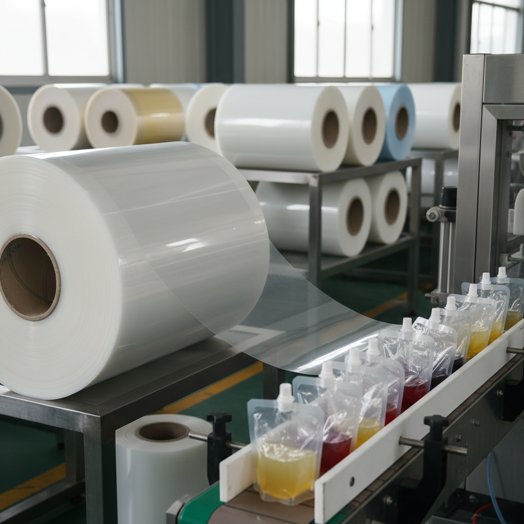 Polyethylene Film For Jelly And Spout Bag Production