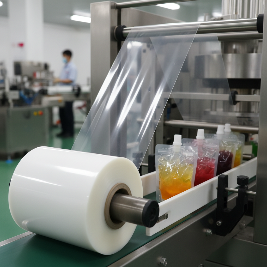 Glossy Finish Film For Jelly And Spout Bag Production
