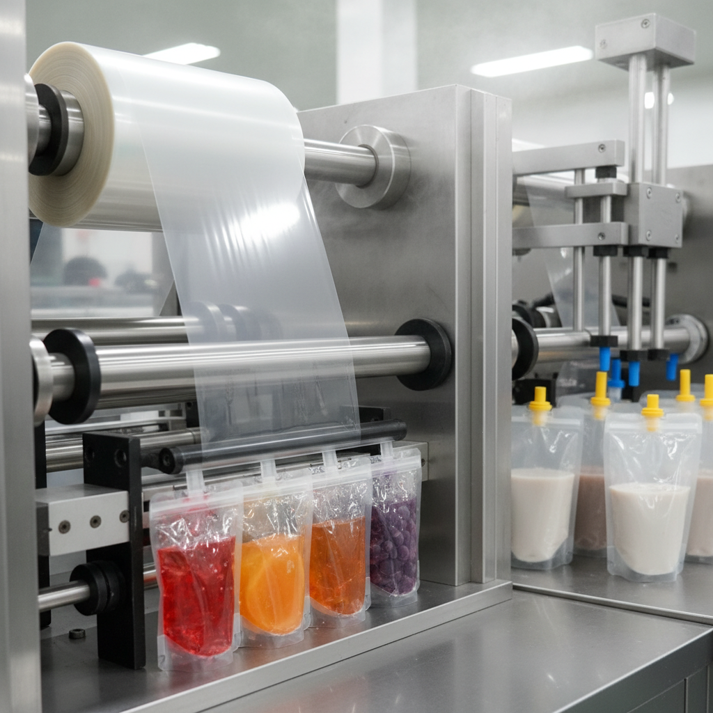 Heat Shrink Film For Jelly And Spout Bag Production