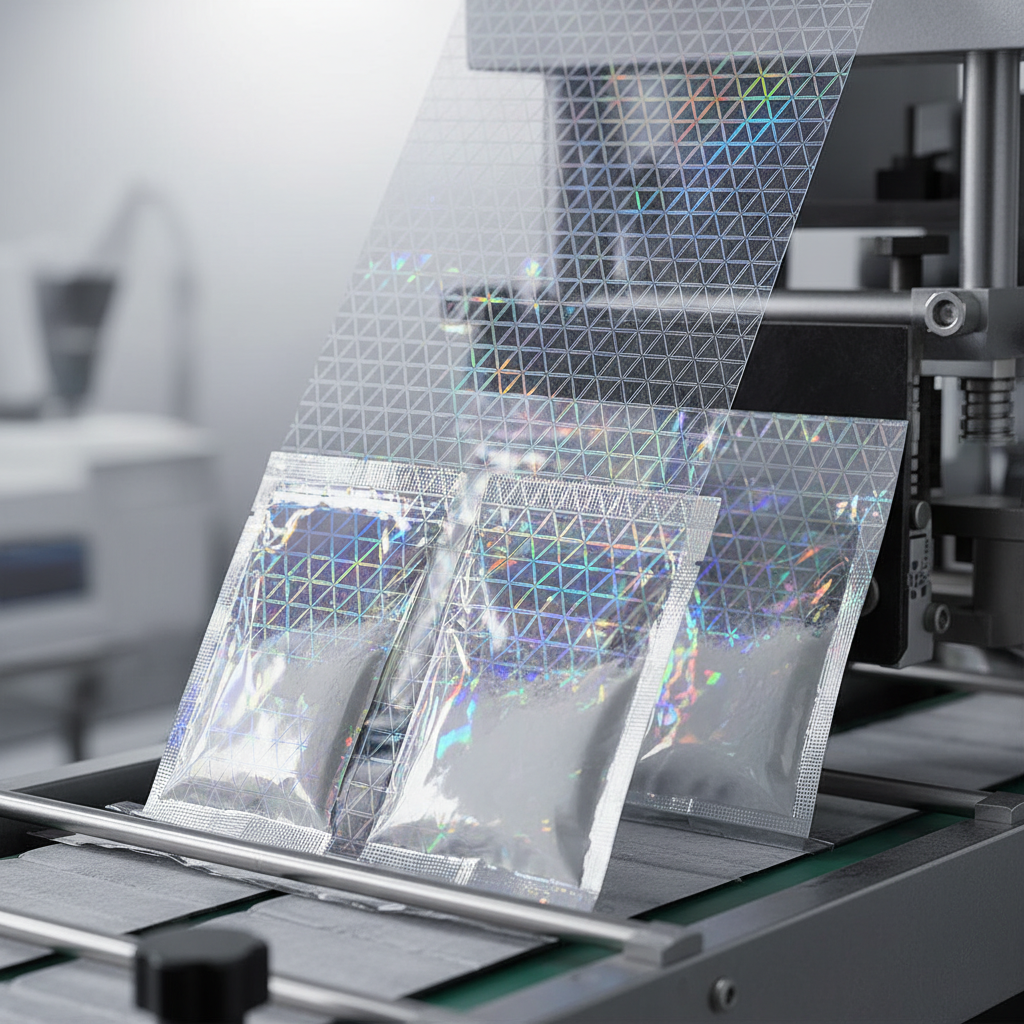 Diffractive Film For Pharmaceutical Powder Sachets