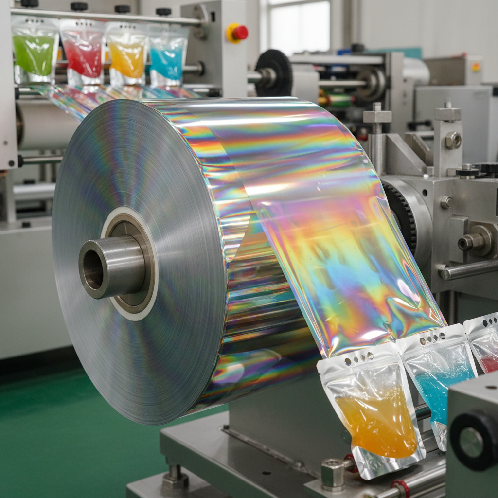 Rainbow Film Roll For Jelly And Spout Bag Production