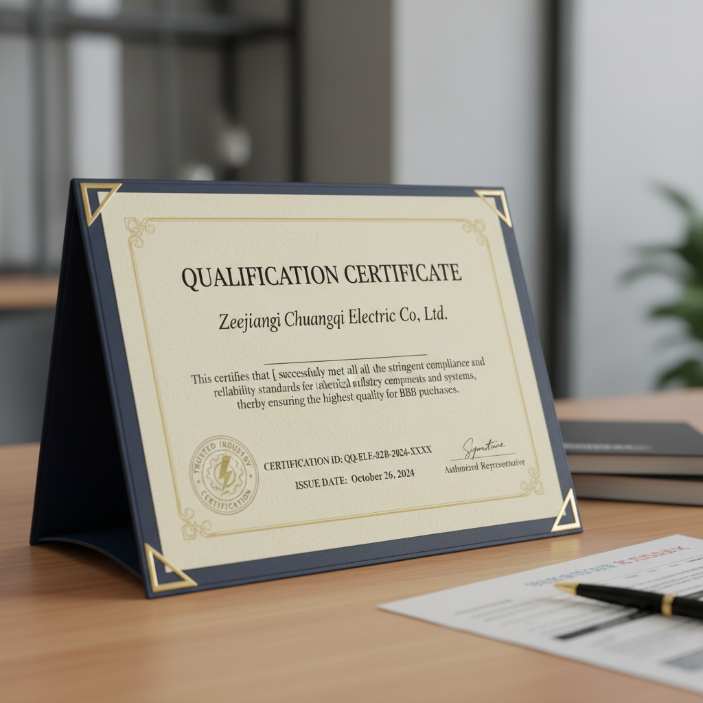 Qualification certificate