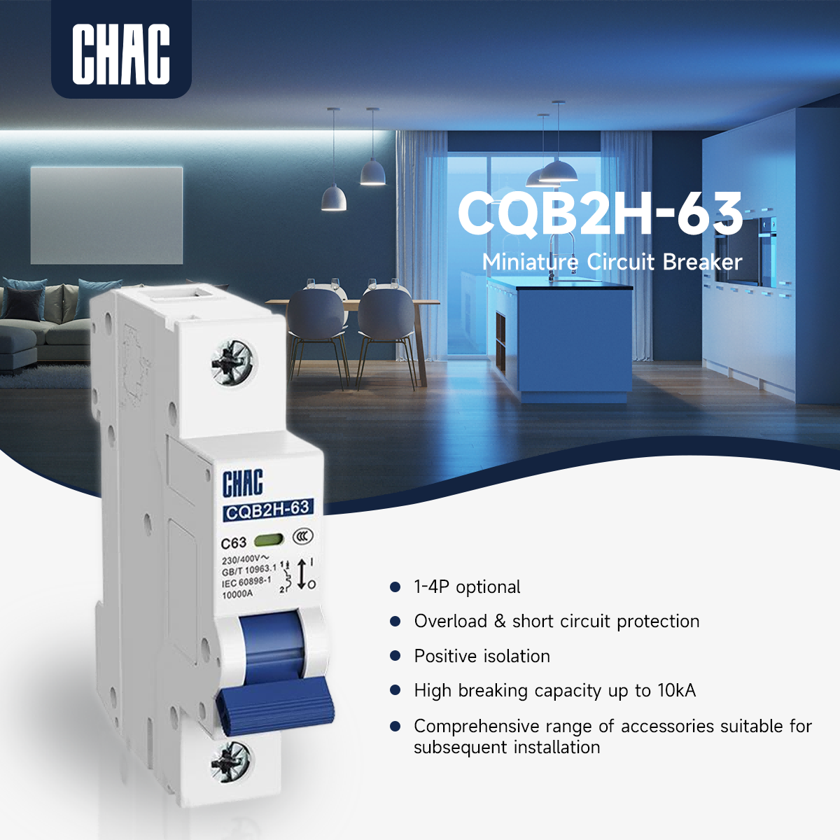 CHAC CQB2H-63 MCB: Precision Circuit Protection for Modern Industrial and Commercial Applications