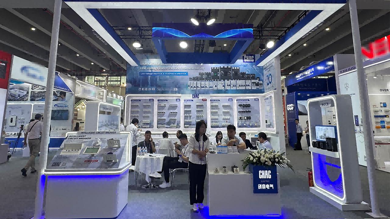 Display of CHAC premium MCB and MCCB products at the global trade show