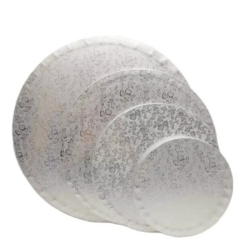 Silver Small Rose Pattern Round 1/2 Inch Thick Corru...
