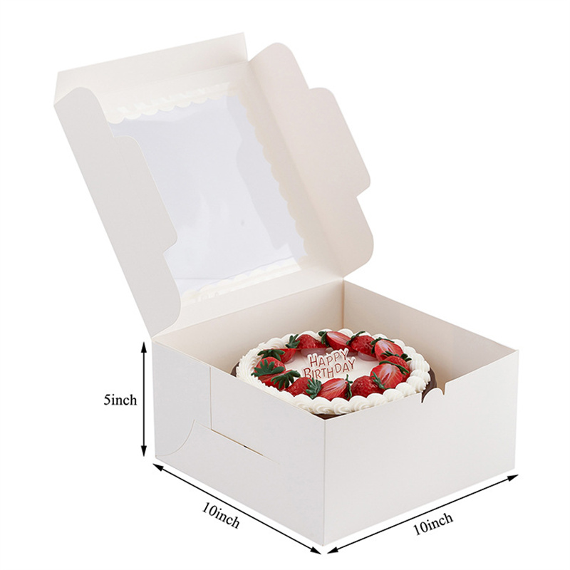 White Inch Paper Bakery Boxes with Window D04.jpg