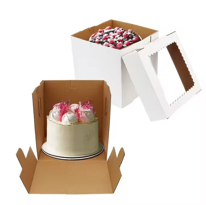 Environmental protection degradeable Corrugated Cake box.jpg