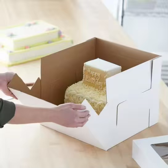 protection degradeable Corrugated Cake box.jpg