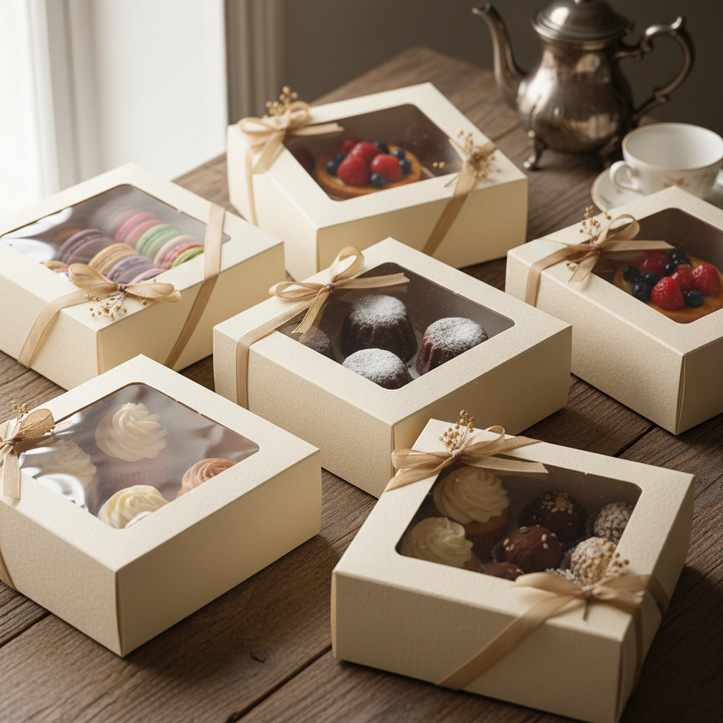 Dessert Boxes With Window For Gift Giving
