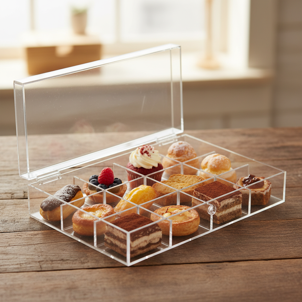 Dessert Box With Dividers For Pastry Storage