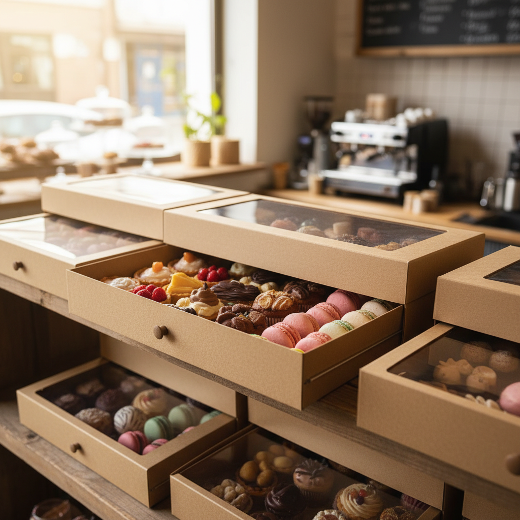 Drawer Dessert Box For Bakery Display