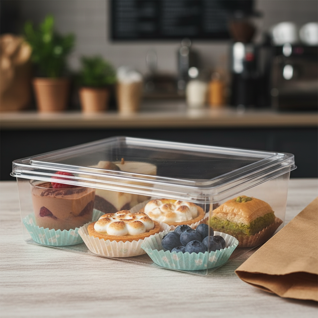 Dessert Box With Lid For Sweet Takeaway