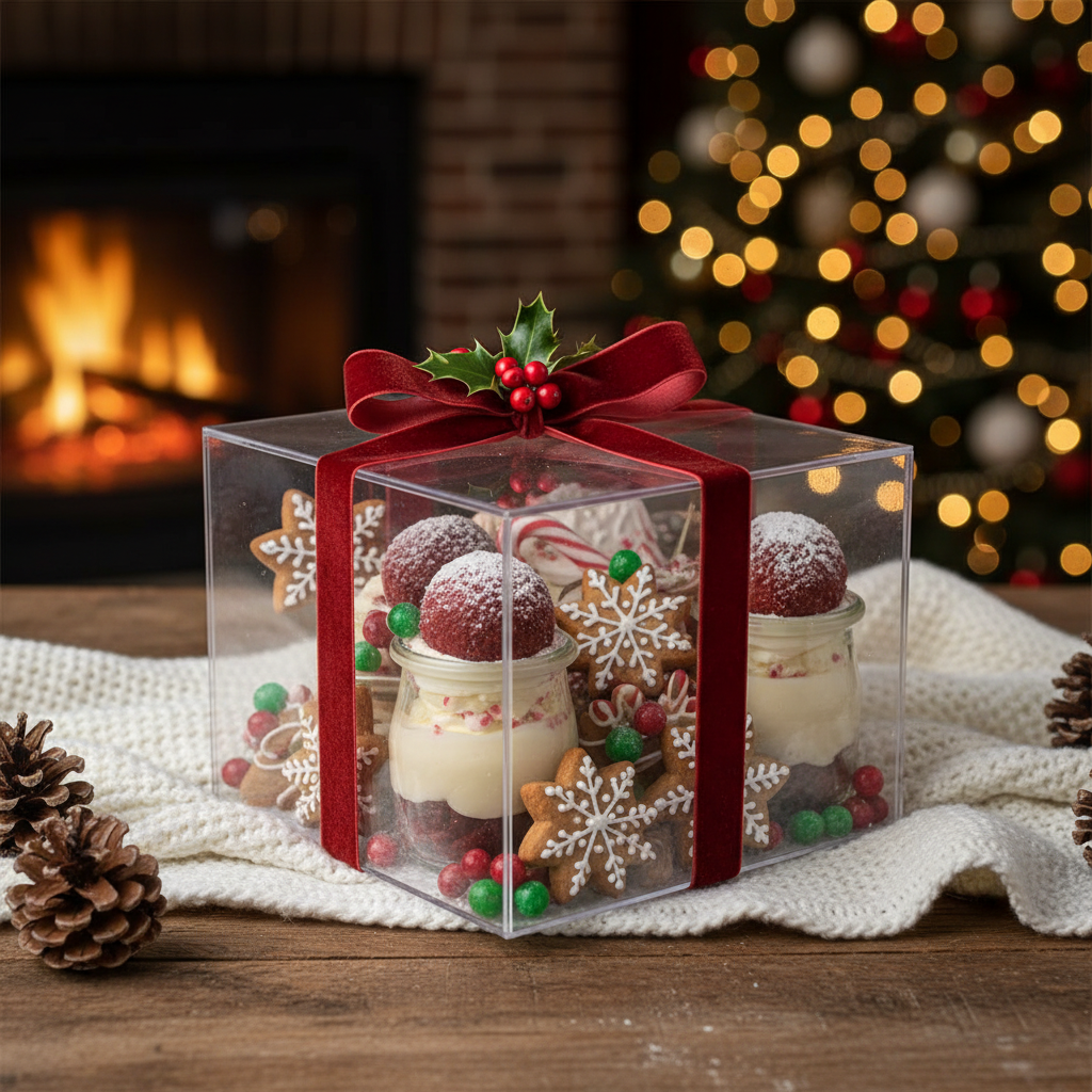 Transparent Dessert Box For Holiday Gifting