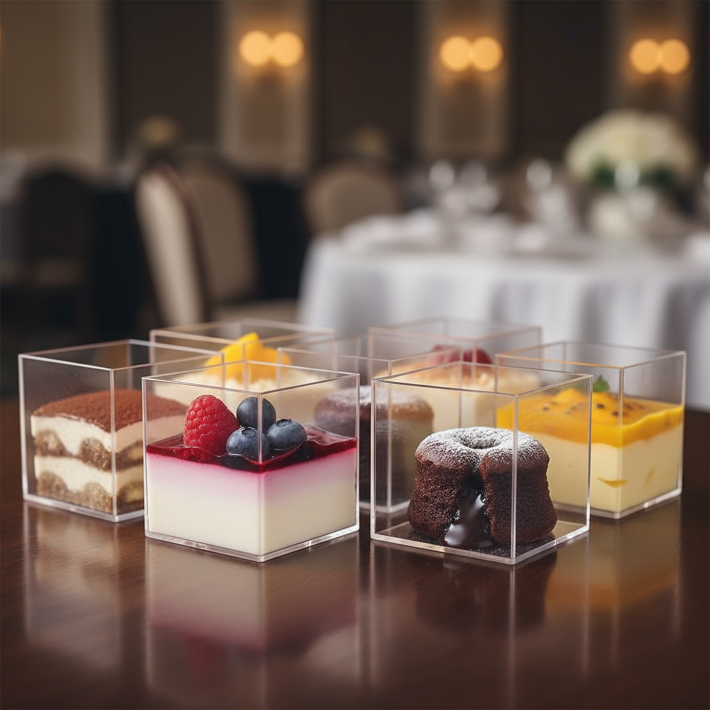 Dessert Boxes Transparent For Event Catering