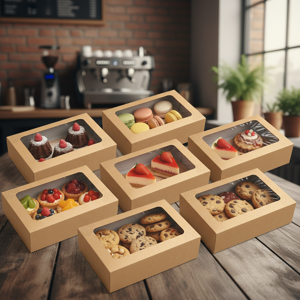 Dessert Boxes With Window For Brand Promotion