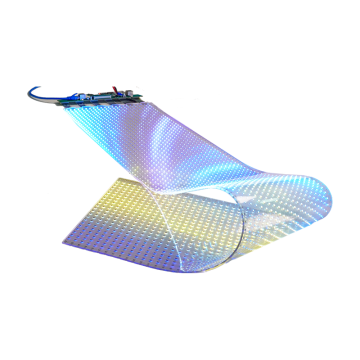 High-transparency ultra-thin and light LED crystal film screen