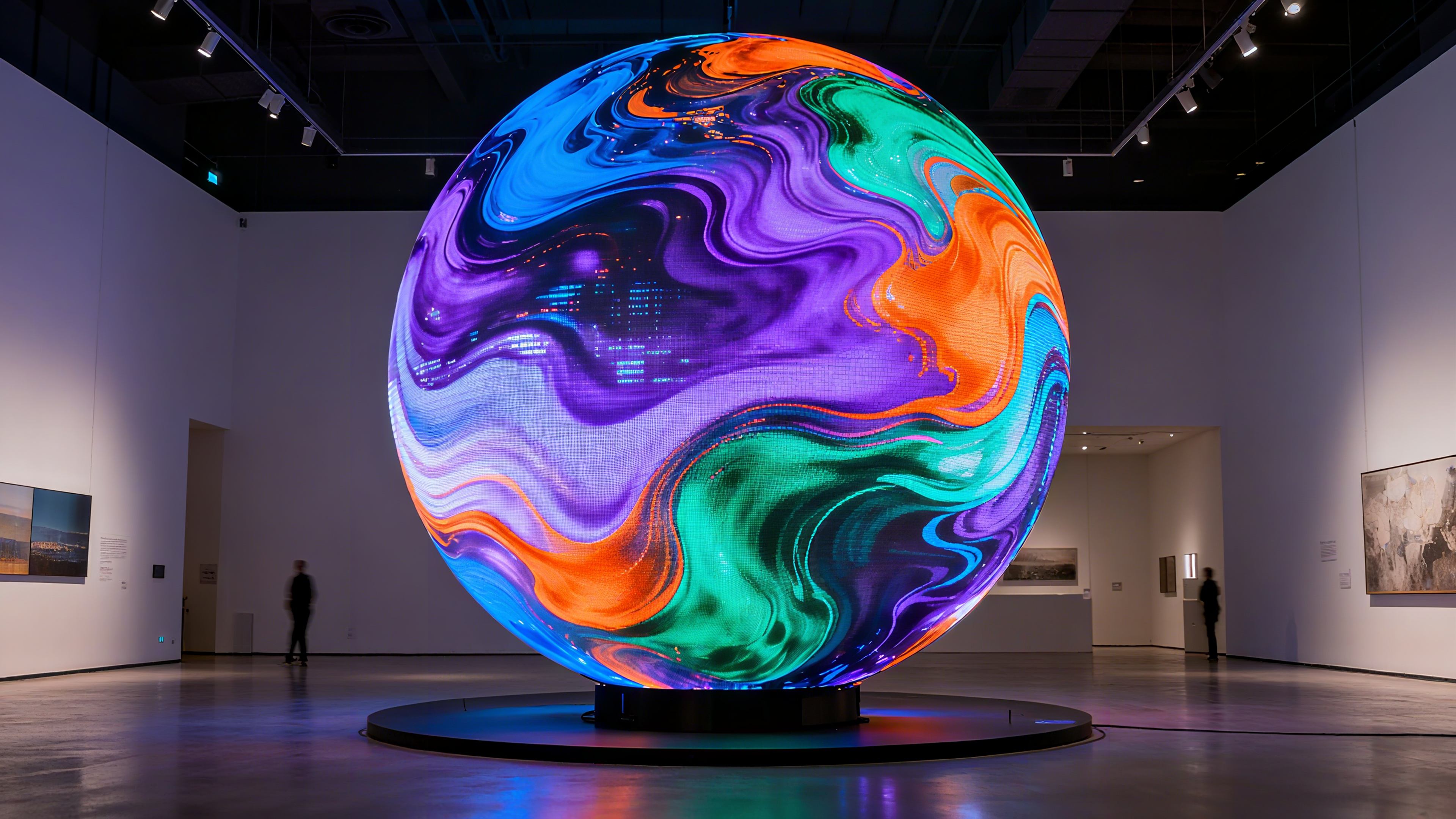 LED spherical screen in the art exhibition.jpg