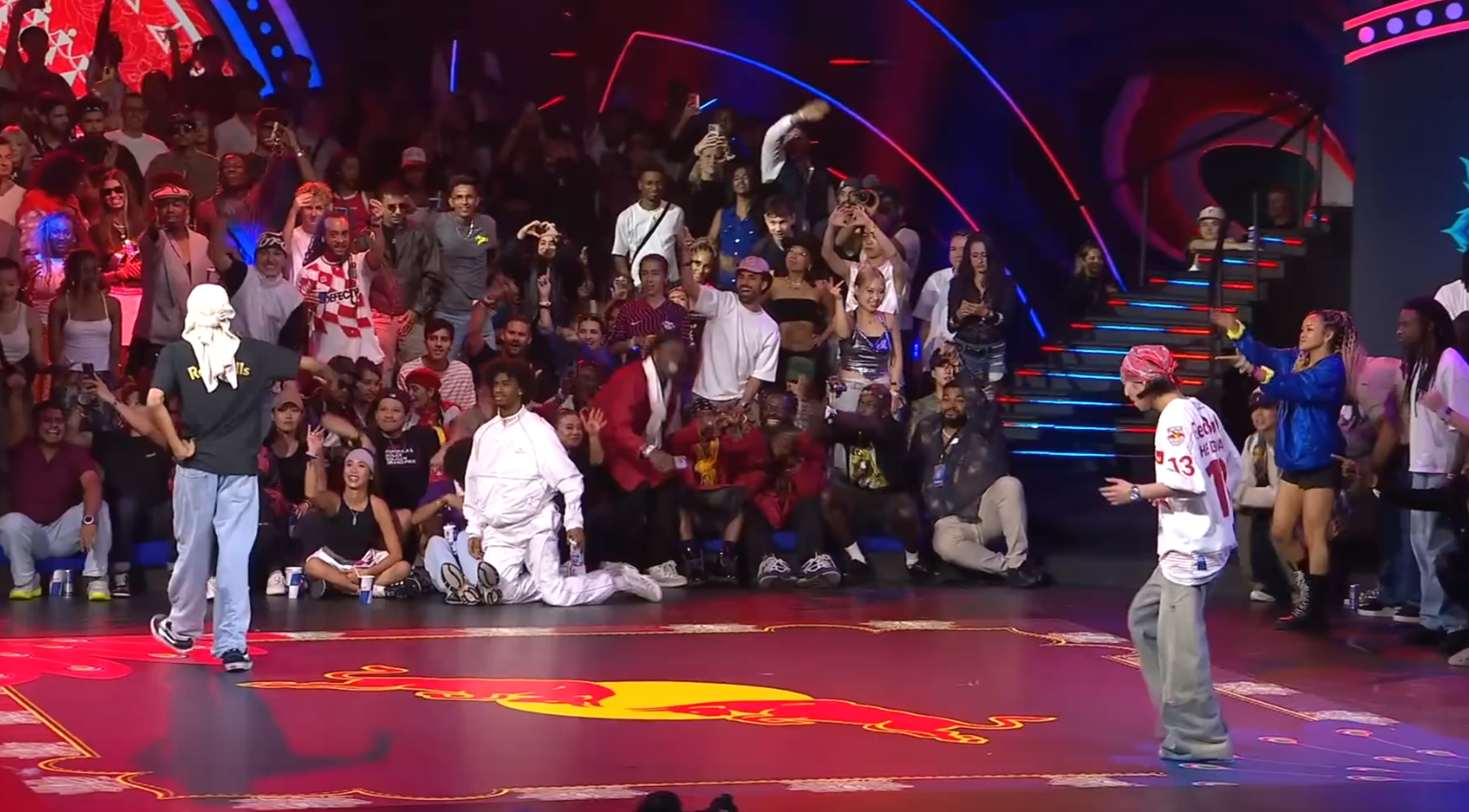 Red Bull Dance Floor; Street dance floor tile screen; Ground screen