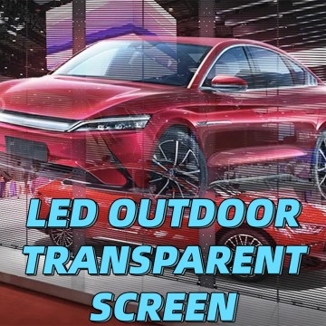 Clear HD P3.91-7.81 Transparent Flim Screen for Car Showroom 4S Shops Glass Window Mall LED Advertising Transparent Display